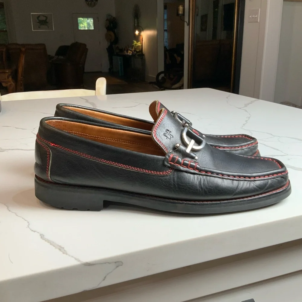 Donald J Pliner loafers with horse bit size 10